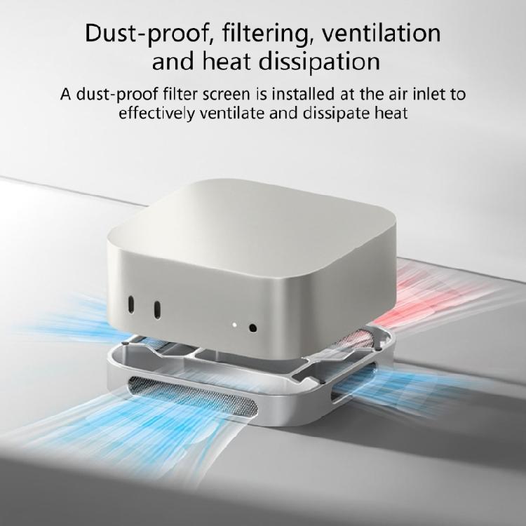 High Performances Aluminum Heat Sink Base With 2 Airflows Channel for Macmini Studio Use