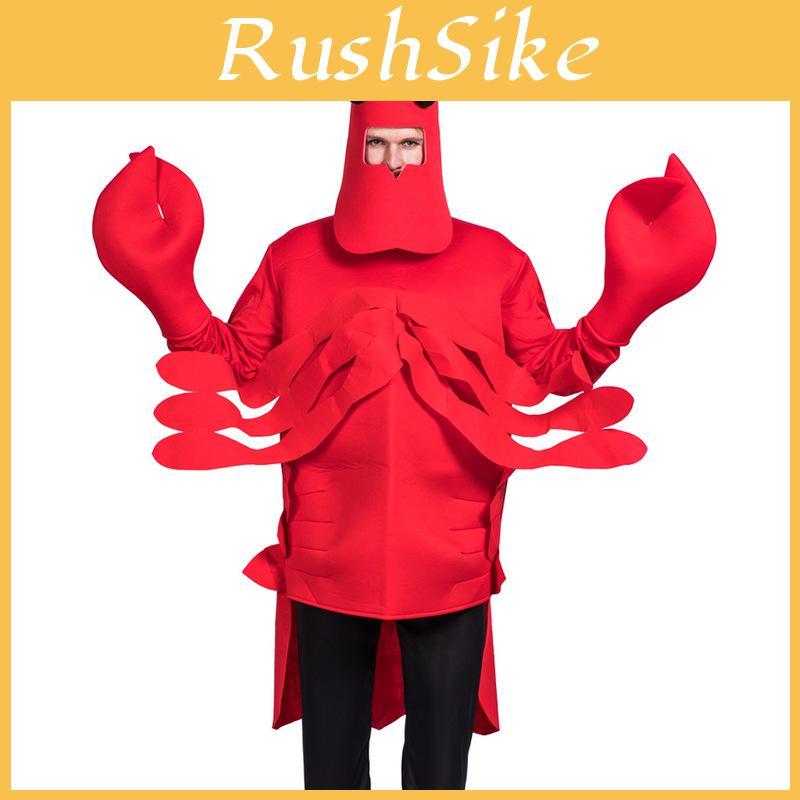 Unique Red Lobster Performance Costume Bright Cosplay Outfit For Halloween And Themed Celebrations