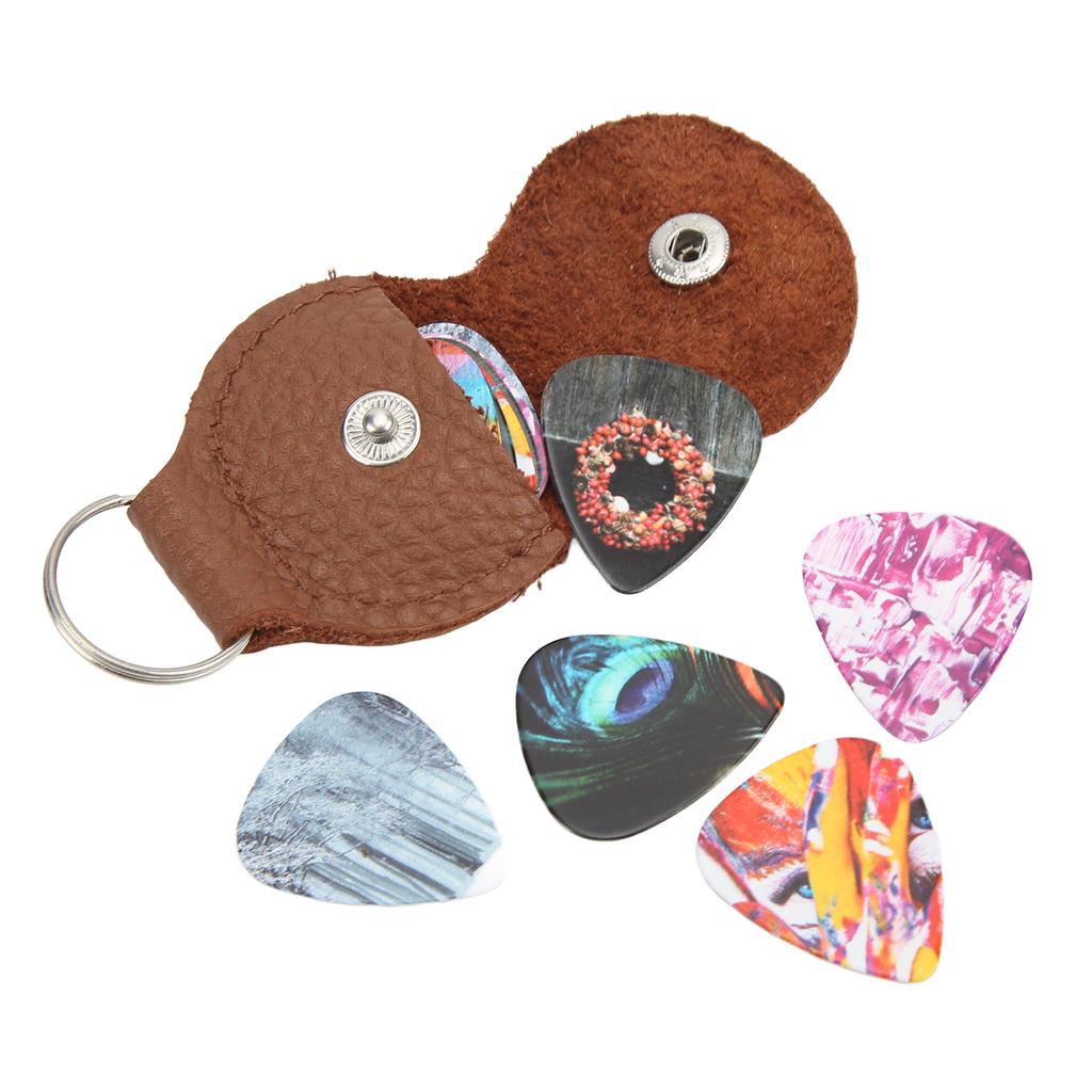 13 Stück Gitarrenplektren Medium Celluloid Gitarrenplektren mit Box InstrumentenzubehörFarbe