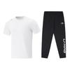 Li-Ning Quick-Dry Sweat-Wicking Short Sleeve Casual Sports Suit Men suits ATSV597-1+AYKU909-1