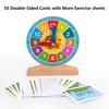 Children Clock Model Educational Toys Hour Minute Cognition Matching Puzzle Toy Kids Early Preschool Time Cognition Teaching Aid