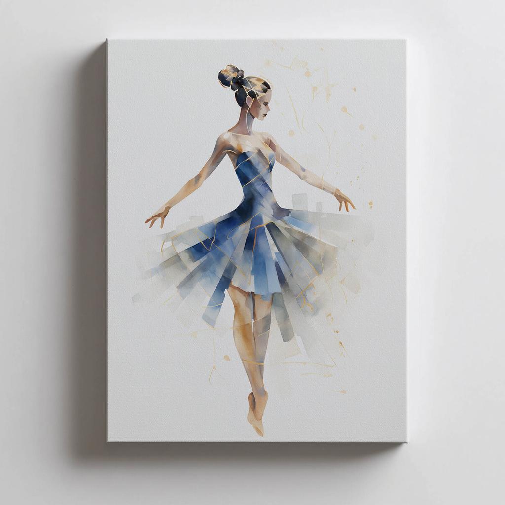 The Elegance of the Ballerina's Dance The Elegance of the Ballerina's Dance, 30X40 Cm, Without Frame, Premium Canvas On Stretcher