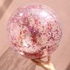 In-stock Ultra-transparent Blue Sequin Inflatable Beach Ball Toy for Water Play & Photography
