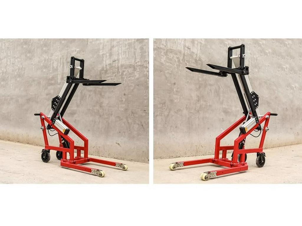 Compact Electric Forklift: Portable Articulated Hand Pallet Stacker for Loading & Unloading