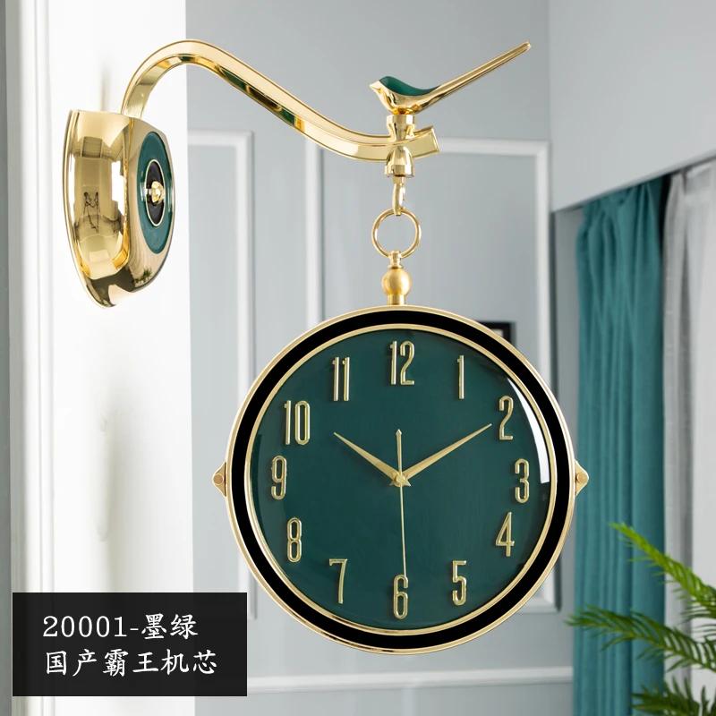 Wall Clock Luminous Design Home Elegant Living Room Decoration Decor Furniture Hotelhorloge Murale Grand Format Silent House