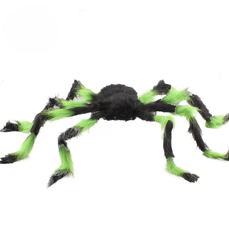 75cm Black Scary Giant Flower Spider Halloween Decoration Props Haunted House Holiday Outdoor Giant Decoration Halloween Toys