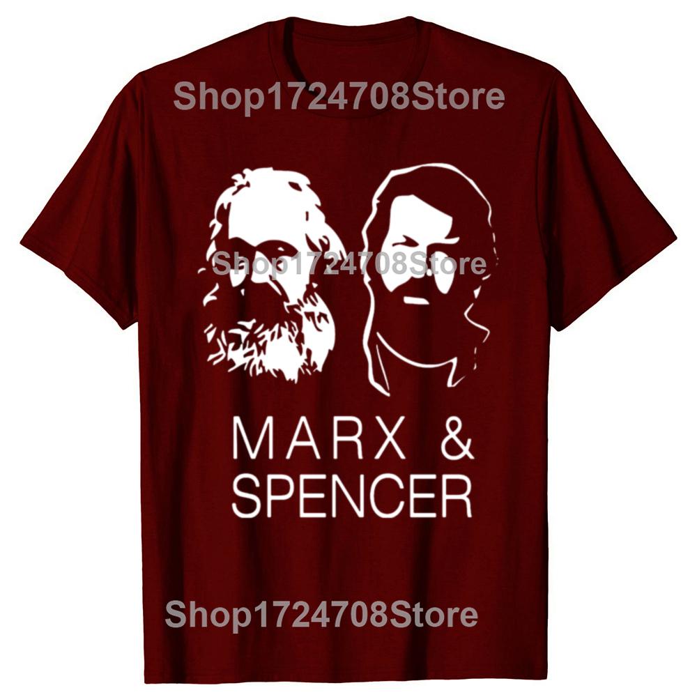 Men Karl Marx Spencer Vintage T Shirts Communist Meme Comfortable Cotton Clothes Funny Short Sleeve Tees Plus Size T-Shirt