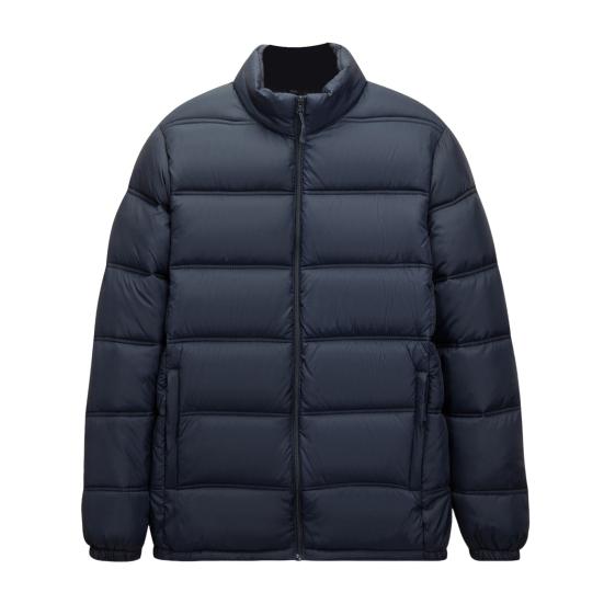 

Мужское хлопковое пальто с воротником-стойкой, длинными рукавами, эластичными манжетами, хлопковая куртка XXL темно-синий