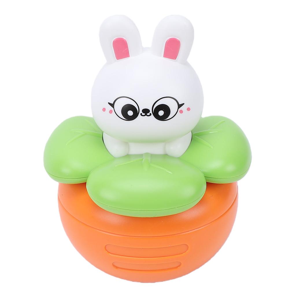 Baby Wobble Toy Multifunctional Bell Sensory Developmental Early Education Infant Roly Poly Wobbler Toy Rabbit Carrot