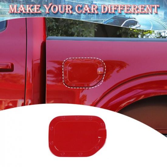 Red Fuel Filler Door Gas Tank Cap Cover Trim Accessories For Ford F150 -2025