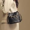 Bucket Bag Women's New Women's Bag Leather Shoulder Messenger Bag High-end Portable Chain Bag