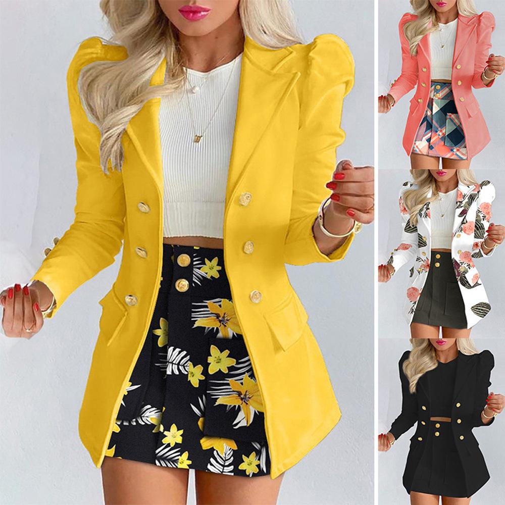Moda Versatile Abito e Gonna Coordinati Stile Casual da Donna Bottoni Aperti Ombelico Corto Abito Multipezzo