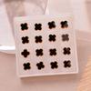 2025 Trendy Four-Leaf Clover Resin Stud Earrings for Women - Luxurious Niche Design