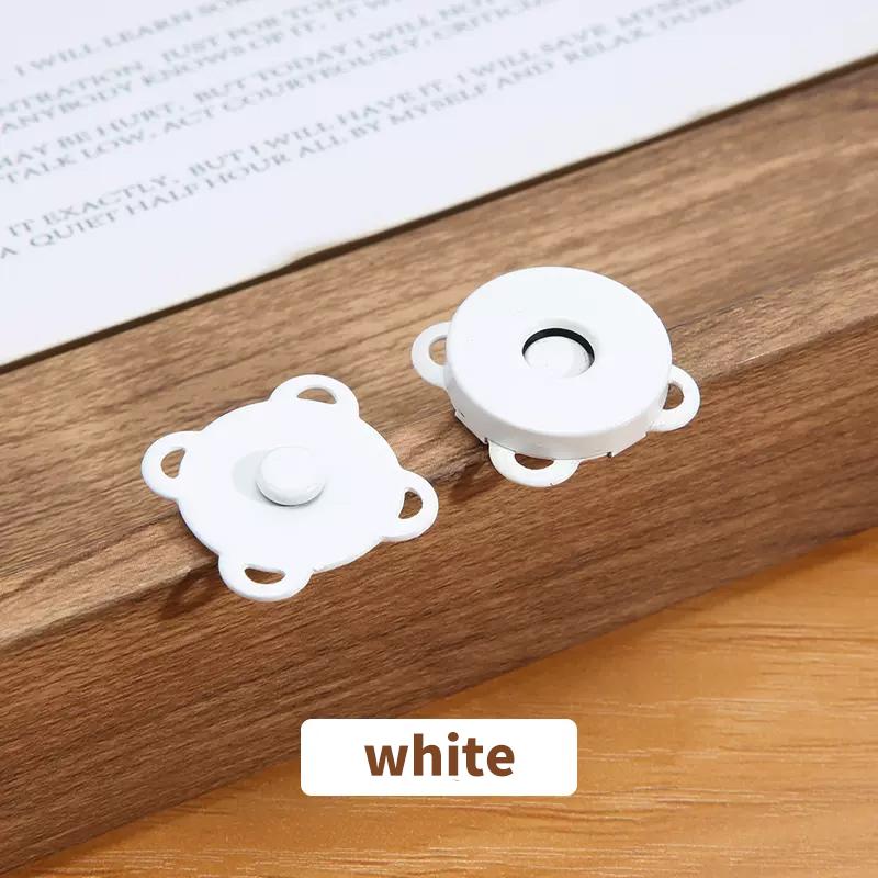 10 Sets Magnetic Snap Button Metal Plum Blossom Sew On Button Clasps Fasteners for Purses Handbag Clothes DIY Accessories