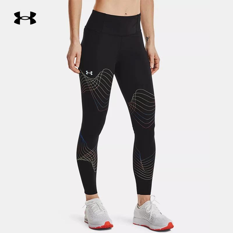 Under Armour Official Women's Summer Stretchy Tight-Fitting Sports Pants Running Training Yoga Pants Stretchy Leggings