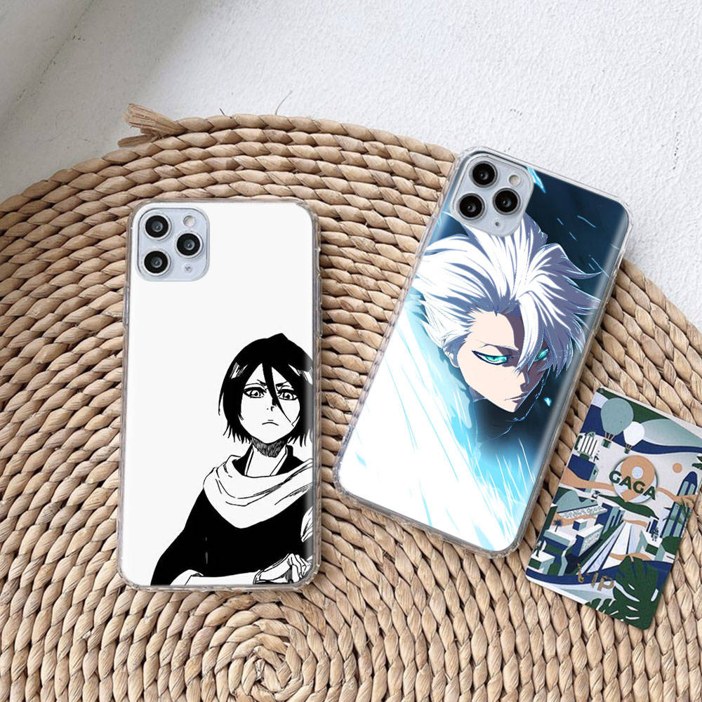 DT26 Bleach Hülle für Samsung A04 A14 A23 A34 A54 M23 M33 M52 M53 Realme 10 9 C30S C35 C55 VIVO Y02S Y21 Y33S Y51 X80 Pro Klare Hülle