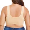 A-G cup 34-50 super large size European and American size no steel ring vest type large cup lace front buckle underwear