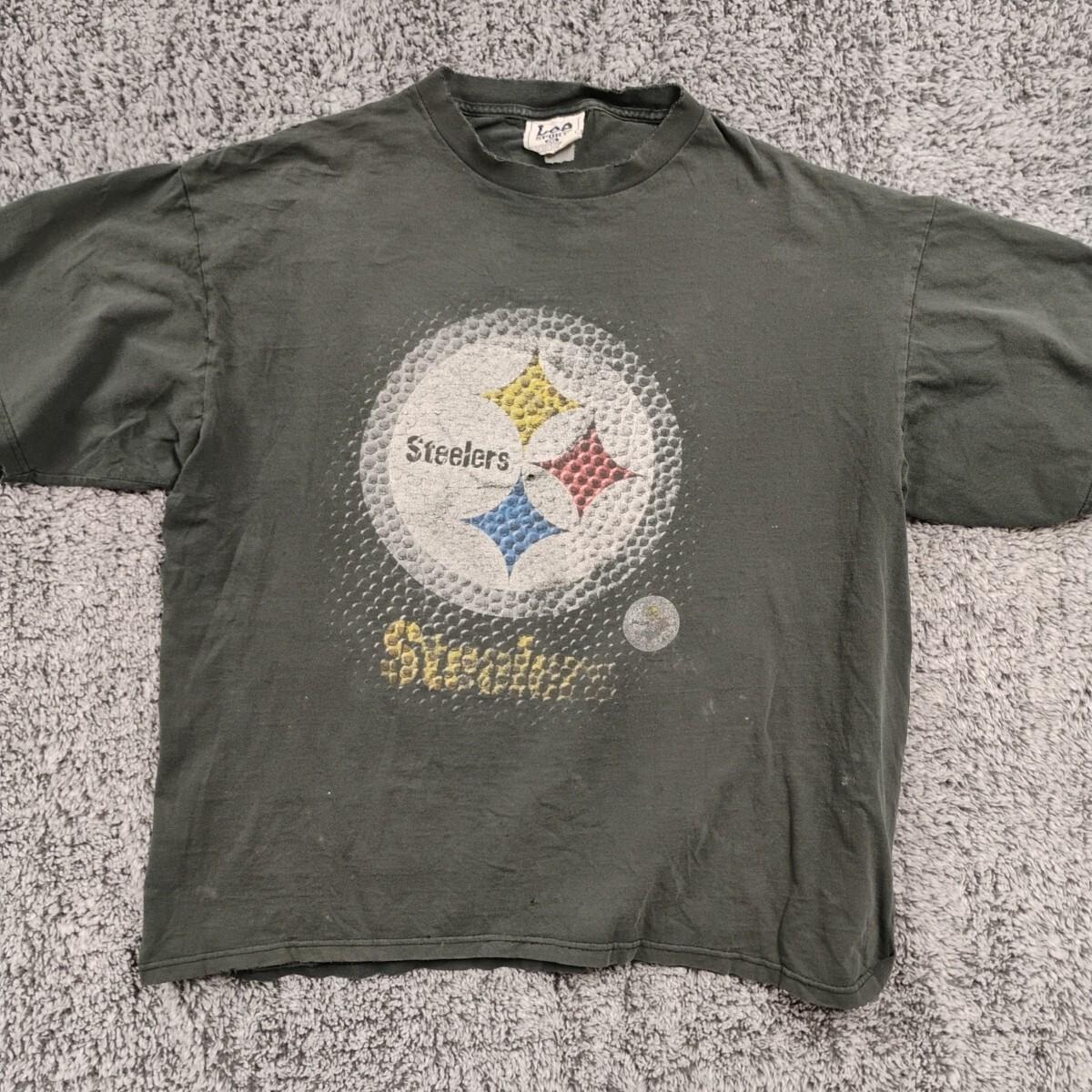 Pittsburgh Steelers NFL Mens Pgh Football Distressed Lee Nutmeg Mills 90s Shirt Unisex T-Shirt XXL