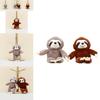 Cute Plush Monkey Keychain Adorable Long Arm Soft Toy Hanging Decoration For Bags