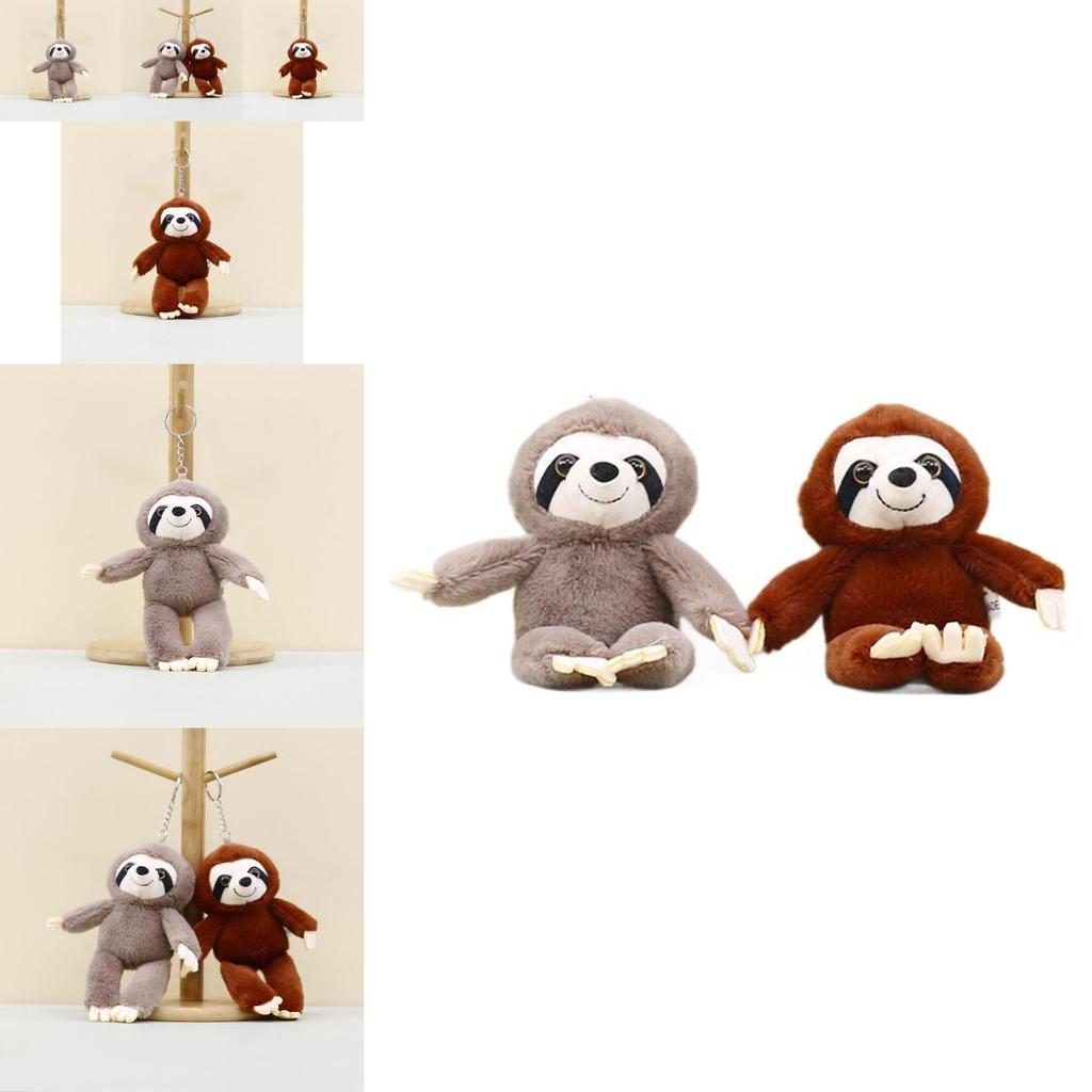 Cute Plush Monkey Keychain Adorable Long Arm Soft Toy Hanging Decoration For Bags