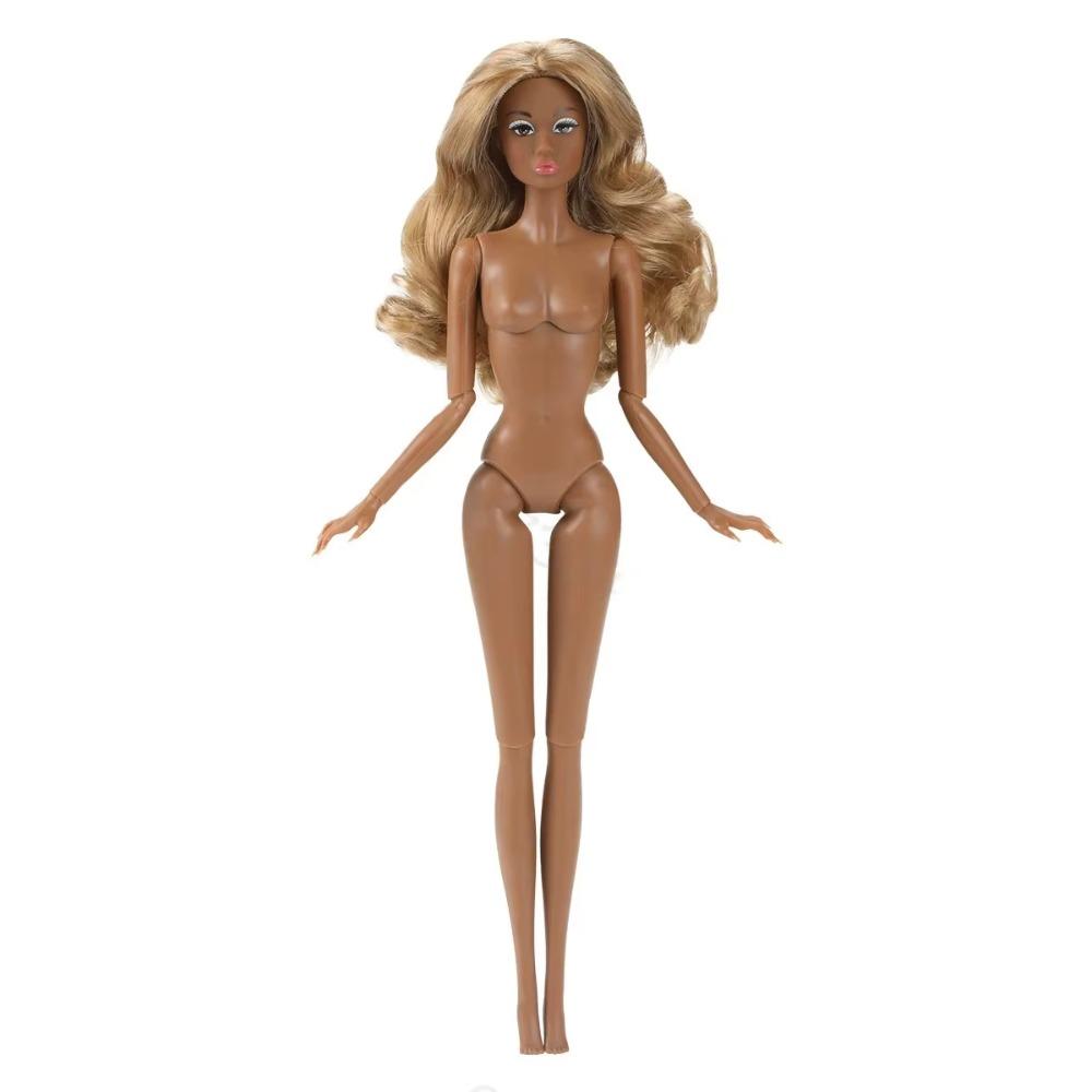 European Supermodel Nude Doll Dark Skin Action Figure Body Fashion 1/6 Doll Model  DIY Toys
