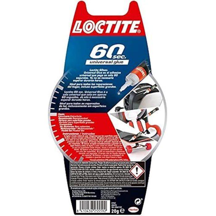 Colle - LOCTITE - 60 sec - Universelle - Rapide - Pour divers matériaux