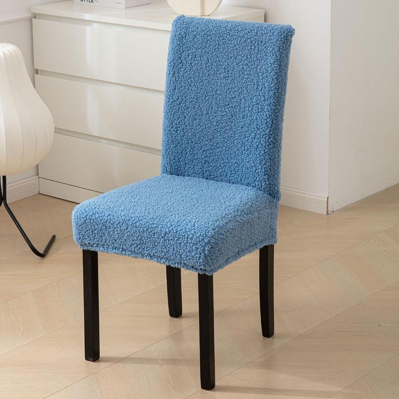 Teddy Fleece Thickened Chair Cover Universal Fitting High Chair Cover Stool Cover for Home Use