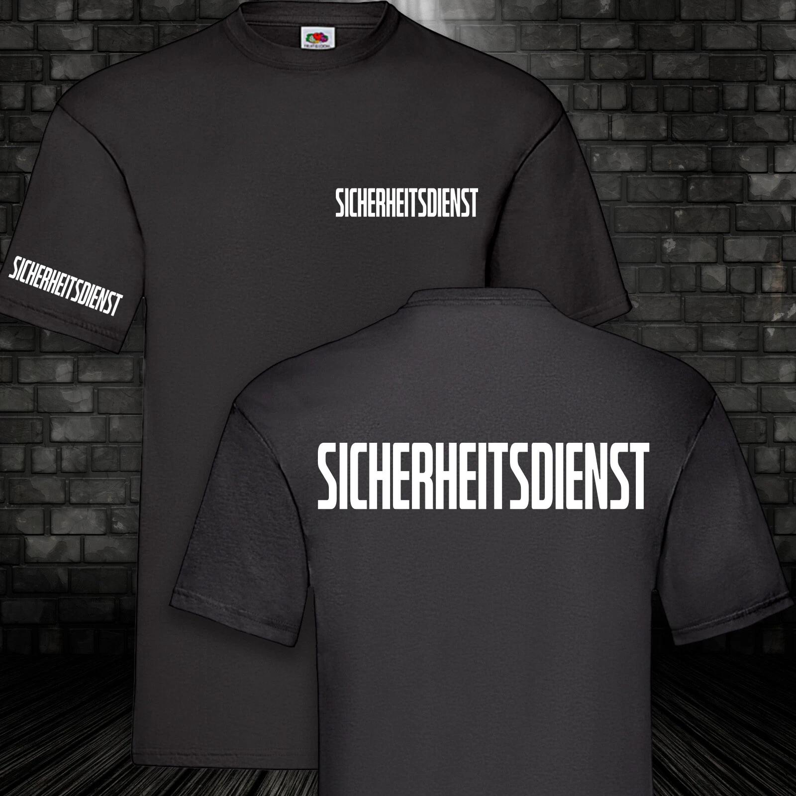 Security Guard Security T-Shirt Black 100% Cotton S-5XL S