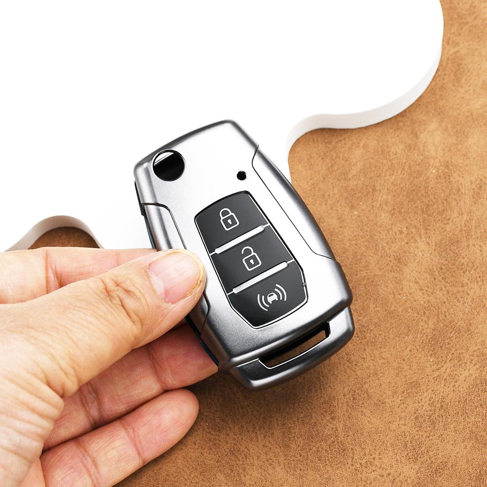 Car Folding Key Case Cover Accessories For Ssangyong Actyon Korando Tivoli Kyron 2 Sanka Tpu Keyless Shell Fob Protector Bag