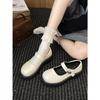 White Heightening British Style Platform Small Leather Shoes 2026 New Spring and Autumn Retro with Skirt Mary Jane Single Shoes