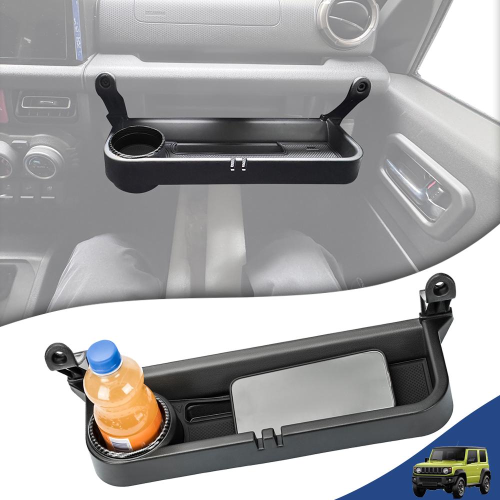 

Car Co-pilot Handle Expansion Storage Box Organizer Tray Cup Holder for Suzuki Jimny JB64 JB74 JC74 2019-2026 Interior Accessory чёрный