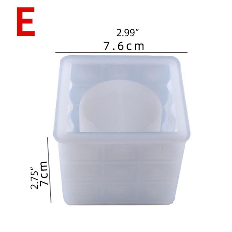 1PC Flowerpot Plant Pot Epoxy Resin Mold Candlestick Candle Holder Silicone Mould DIY Crafts Home Decorations Casting Tool