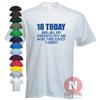 18th Birthday Celebration Funny T-shirt Bday Custom New