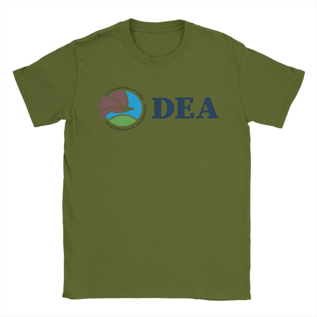 Men TShirts DEA US Federal Interdiction Agency Vintage Pure Cotton Tee Shirt Short Sleeve T Shirts O Neck Tops Unique