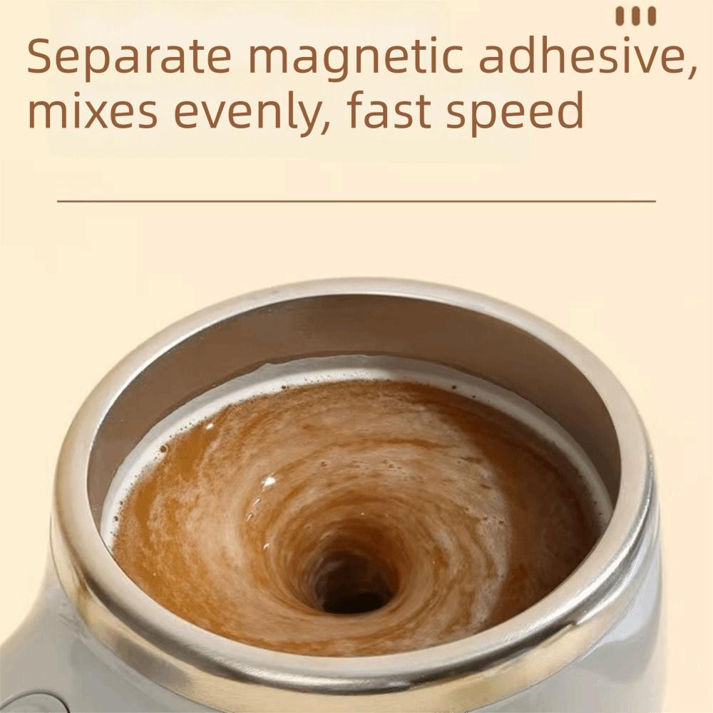 Stainless Steel Magnetic Coffee Mixing Mug Rechargeable Electric Drink Mixer  Coffee Tea