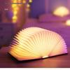 USB-Powered Walnut Book Light with Stepless Dimming and Eye Protection for Bedroom