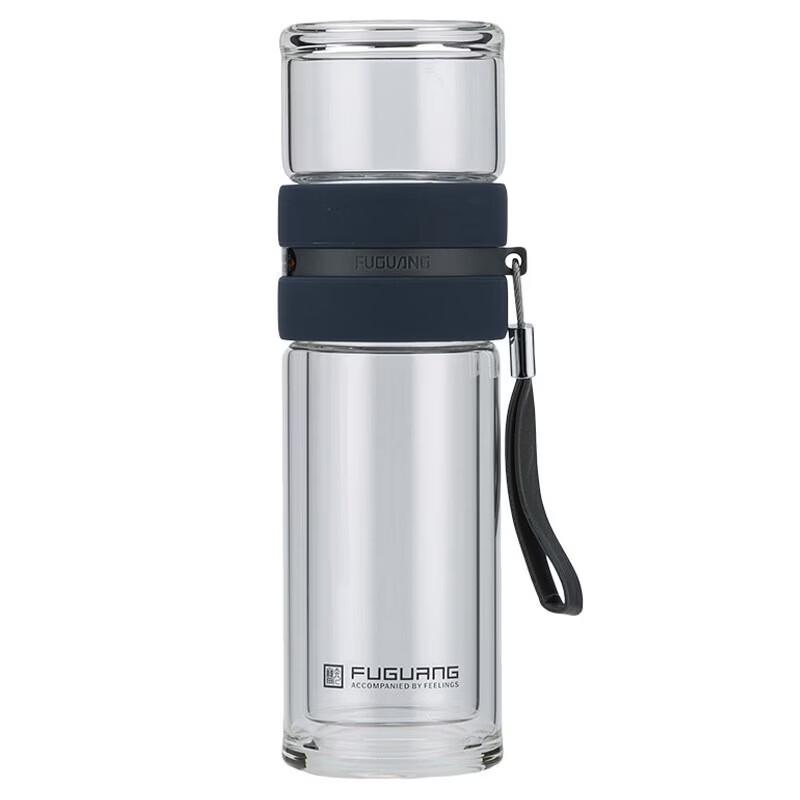 FUGUANG Double-layer Glass Tea Infuser Bottle
