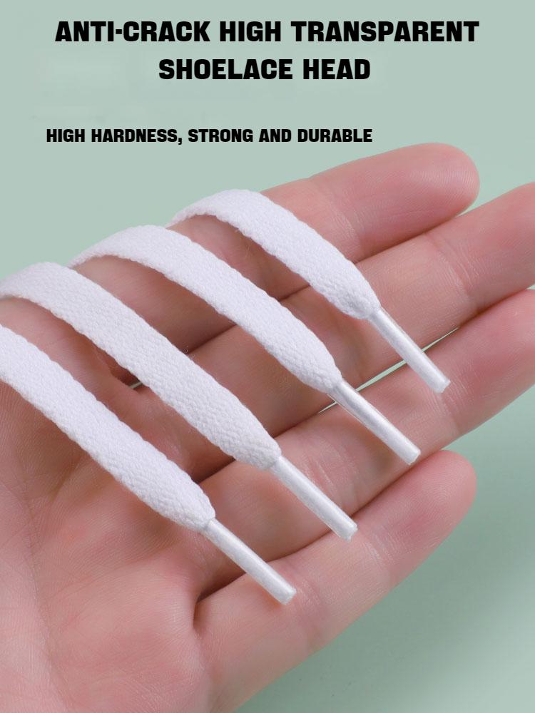 1Pair Reflective Shoelace for Sneakers Shoe Buckle Flat Pure White Shoe Laces High Top Shoelaces af1 Men's Women's Shoe Cord