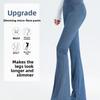 Women's Slim Fit High Waist Tummy Control Butt Lifting Flared Jeans New Fashion Flared Long Yoga Pants for Autumn