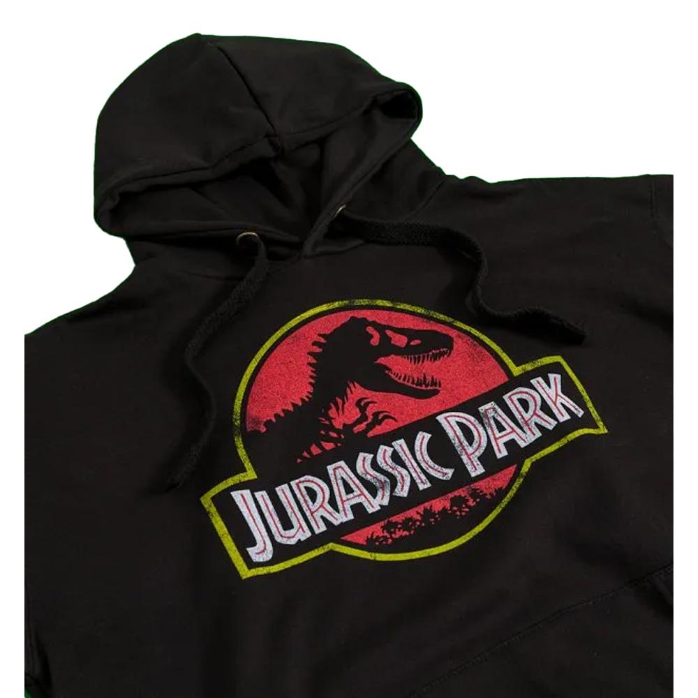 Jurassic Park Unisex Adult Classic Logo Hoodie