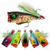 Mini Wave Lure Bait6Color Feather Lure4g3cmFreshwater and Saltwater Universal Bass Fishing Lure Bionic Imitation Bait