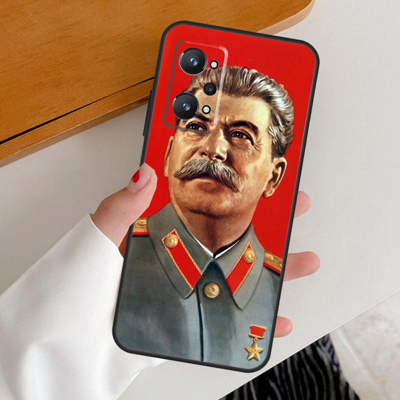 Soviet Union Leader Stalin For Realme GT7 GT6 15 Pro 10 11 12 13 14 Pro Plus C65 C63 C61 C55 C51 C53 C35 C75 C67 Case