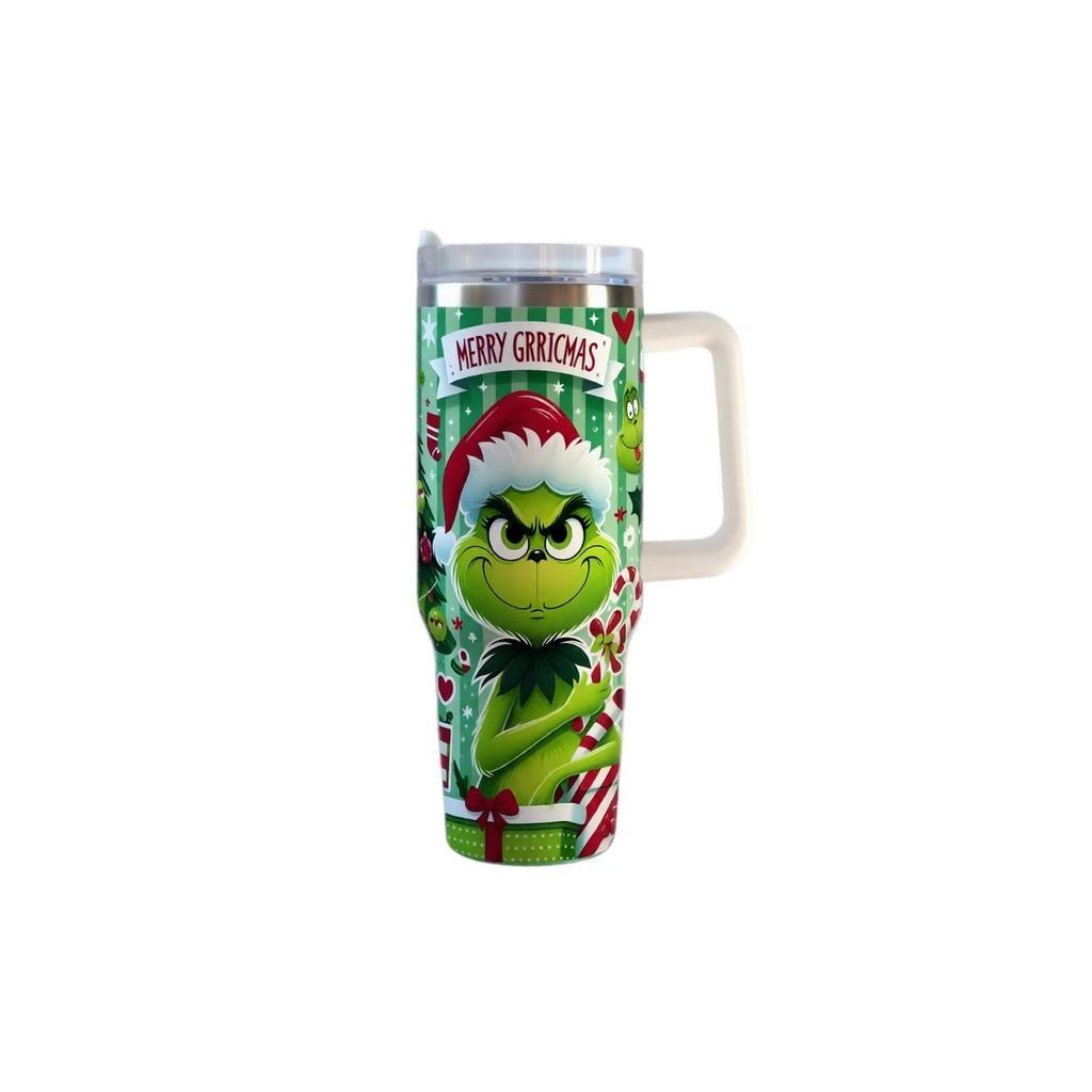 40oz Tumbler with Handle for Car and Travel, Reusable Cold Cup for and Beverages