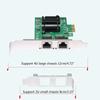 2-Port Slot PCIEX4 RJ45 Interface kCard PCIExpress Adapter Card 10/100/1000Mb
