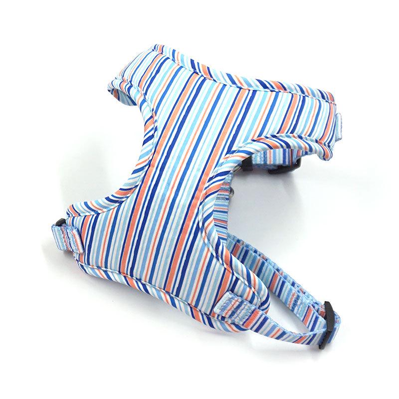 Mihha Boss Breathable Mesh Striped Dog Harness Vest for Outdoor Walking Small