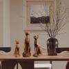 Nordisch Retro Nep Hout Egyptische Kat Beeldje voor Woonkamer of Studeerkamer Decoratie
