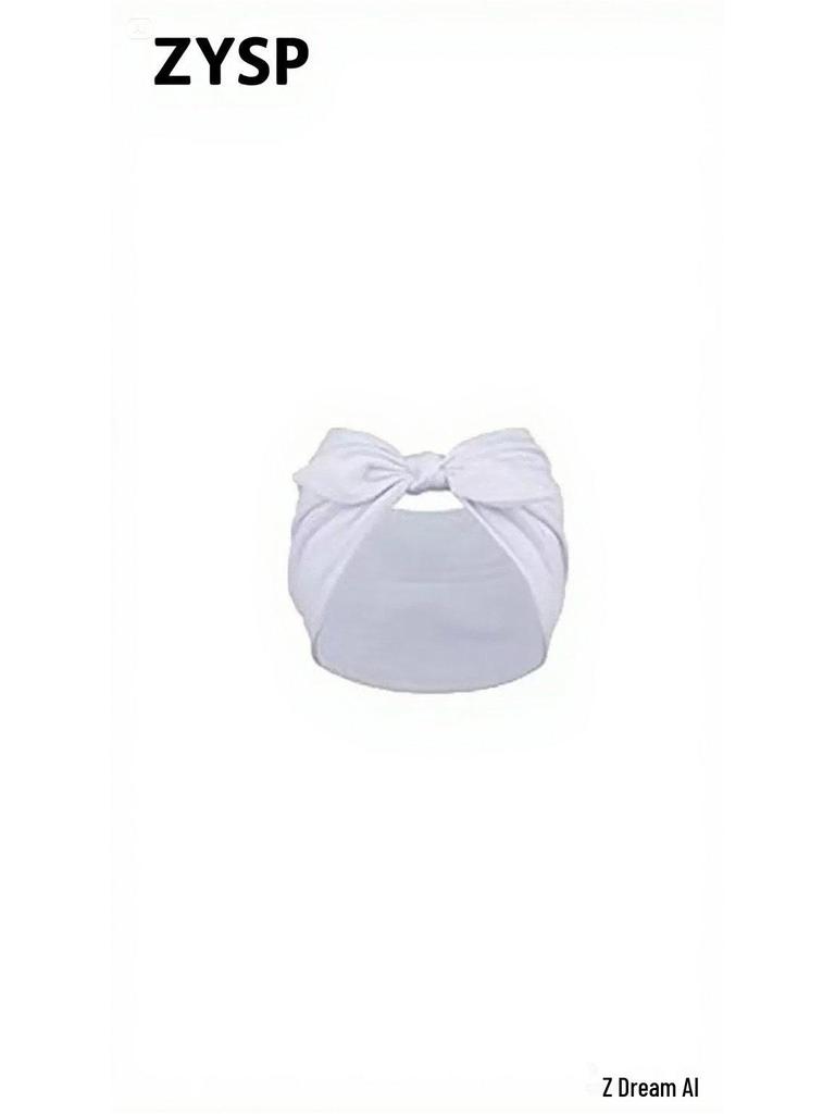 Solid Color Bow Headband for Sports, Fashion & Makeup