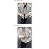 Vintage American Deconstructed Turn Down Collar Short Workwear Baseball Jacket For Men