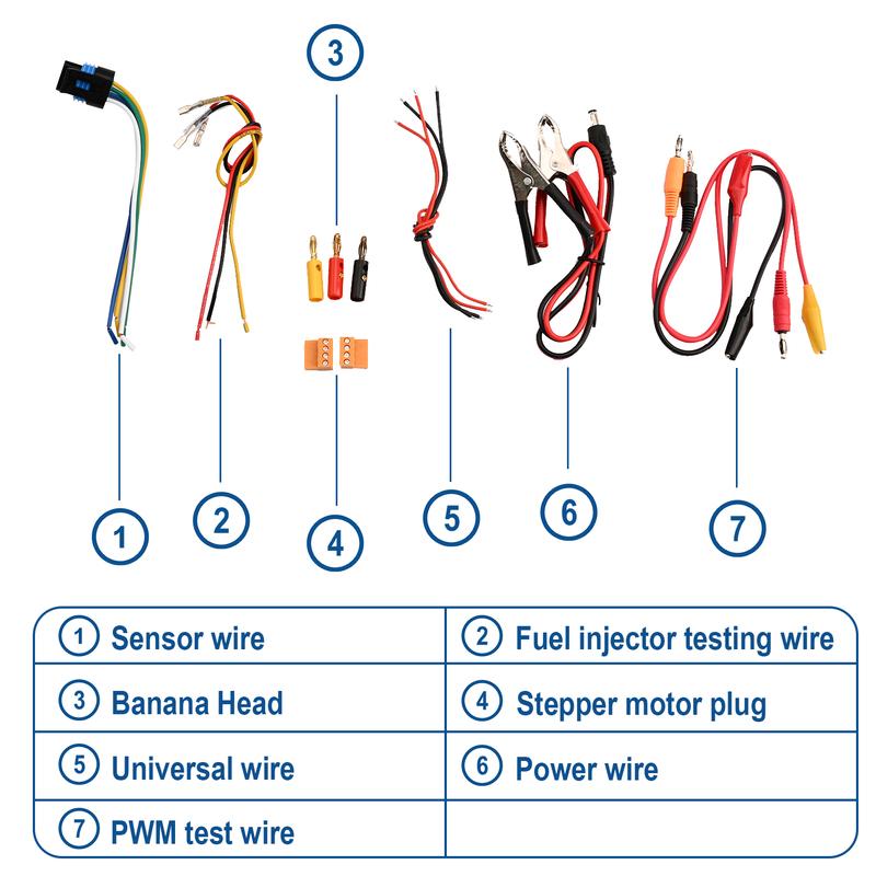 QDB-4A Auto Ignition Coil Tester Car Idle Stepper Motor Solenoid Valve Injector Actuator Fault Detector Driver PWM Generator