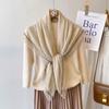 Fashion 100*100cm Square Scarf Solid Color Luxury Wraps Soft Sun-Protection Foulard Oversides Beach
